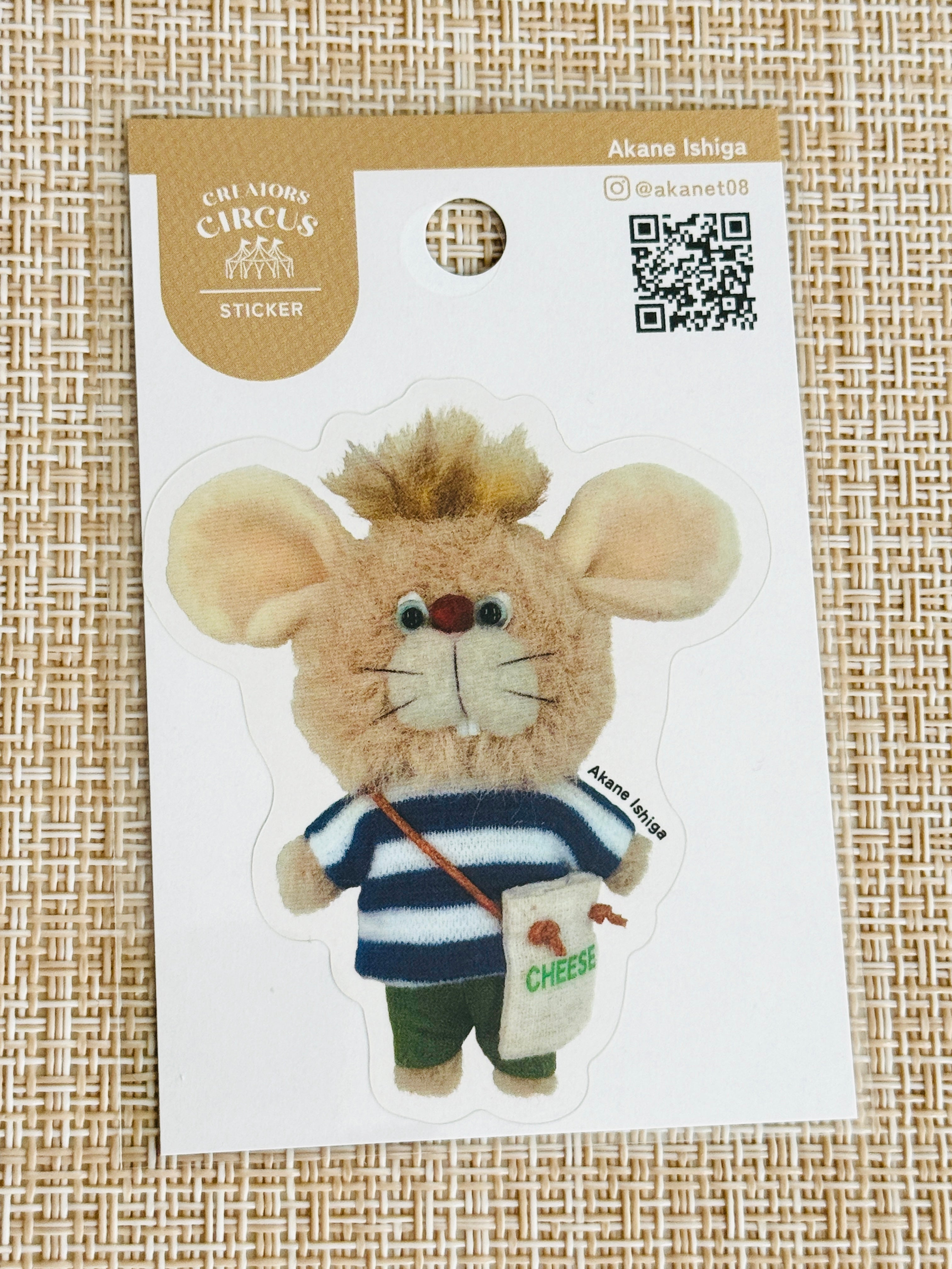 [Akane Ishiga] Frontier Creators Circus collab x George the Mouse sticker decal
