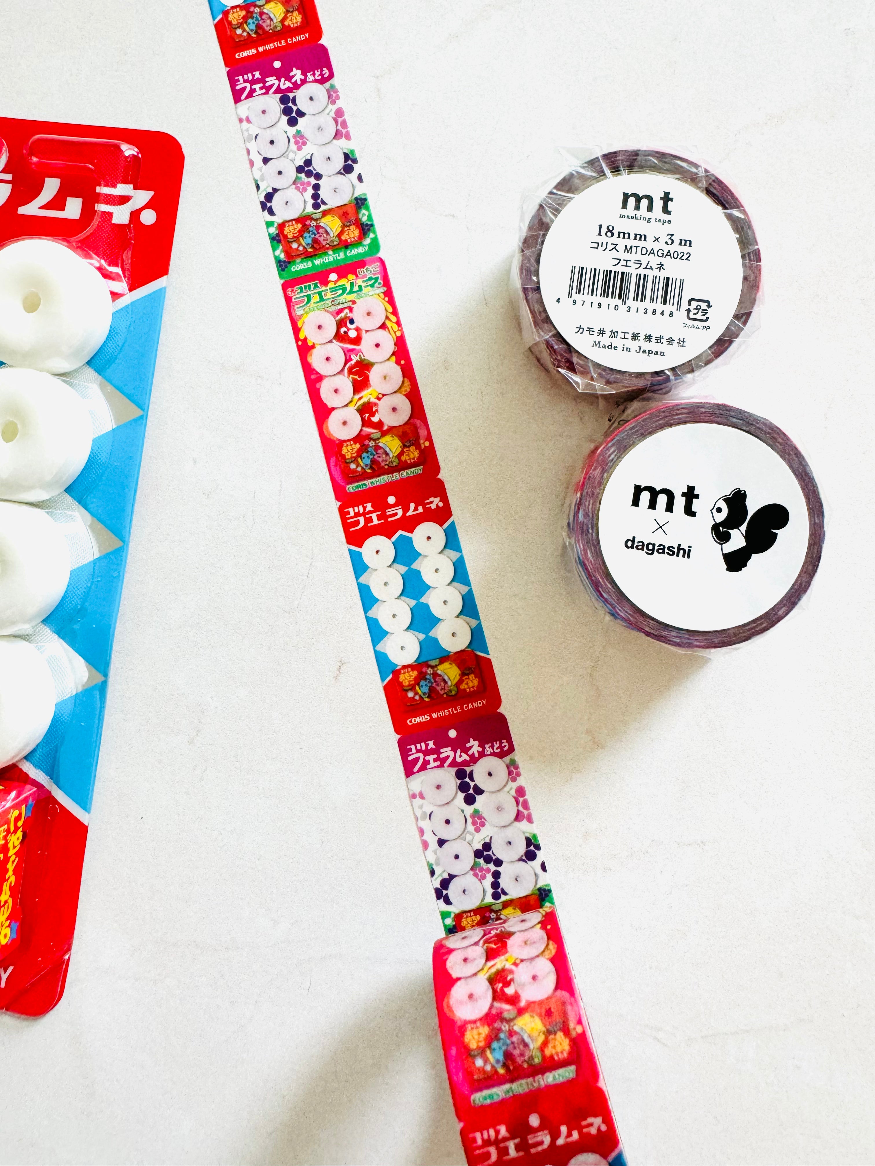 [mt] dagashi x whistle ramune washi tape
