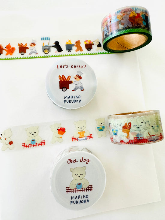 [cozyca] Let’s Carry & One Day x Mariko Fukuoka clear tape