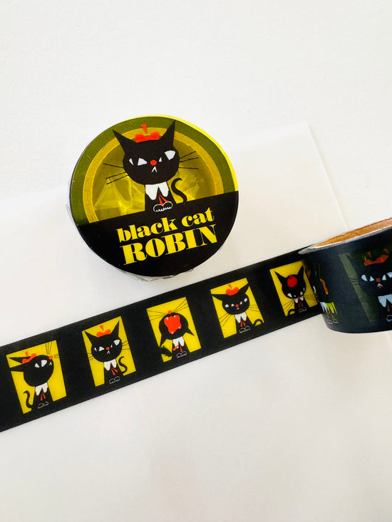 [cozyca] ROBIN • The Black Cat clear tape