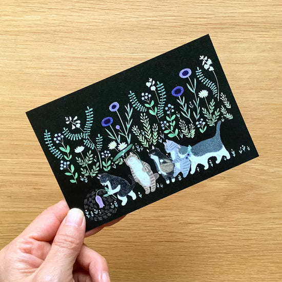 [4legs] Invitation to the Land of Cats postcard
