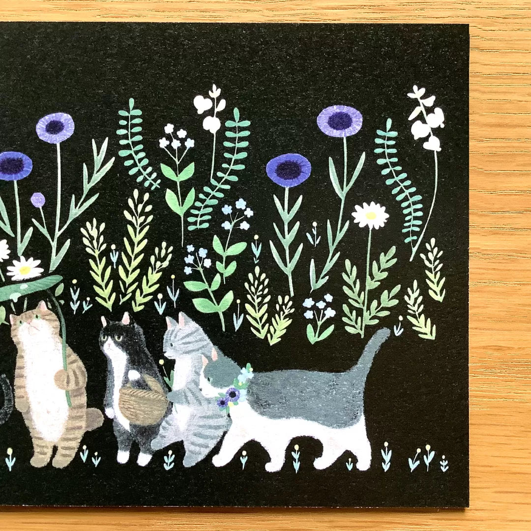 [4legs] Invitation to the Land of Cats postcard