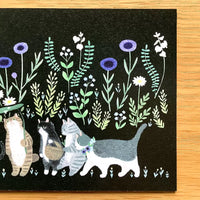 [4legs] Invitation to the Land of Cats postcard