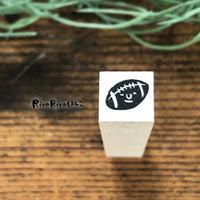 [RiraRira Hanko] Football and Rugby mini rubber stamp