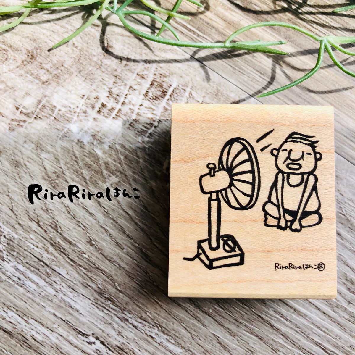 [RiraRira Hanko] Uncle Iwai Fan Cool Down rubber stamp (restock late Dec)