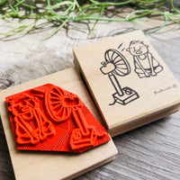 [RiraRira Hanko] Uncle Iwai Fan Cool Down rubber stamp (restock late Dec)