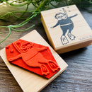 [RiraRira Hanko] Uncle Iwai Snorkeling rubber stamp
