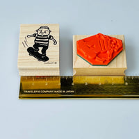 [RiraRira Hanko] Uncle Iwai Skateboarding rubber stamp