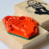 [RiraRira Hanko] Uncle Iwai Skateboarding rubber stamp