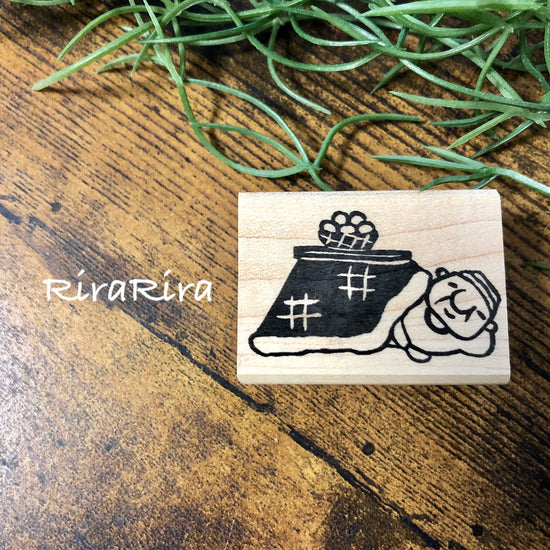 [RiraRira Hanko] Uncle Iwai Kotatsu Nap rubber stamp
