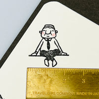 [RiraRira Hanko] Uncle Iwai Sitting rubber stamp