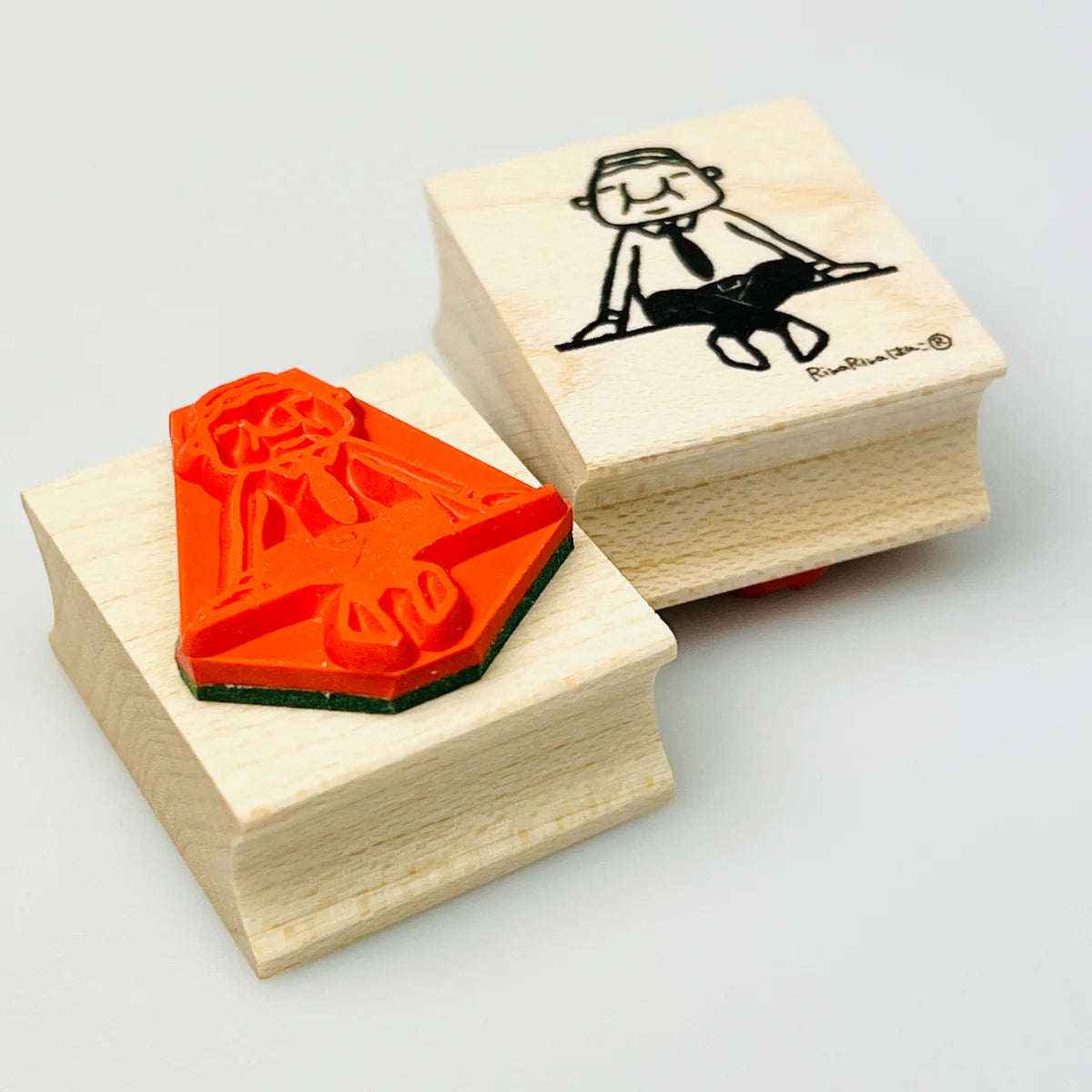 [RiraRira Hanko] Uncle Iwai Sitting rubber stamp