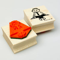 [RiraRira Hanko] Uncle Iwai Sitting rubber stamp