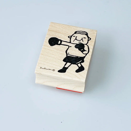 [RiraRira Hanko] Uncle Iwai Boxing rubber stamp