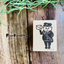 [RiraRira Hanko] Uncle Iwai Mail Carrier rubber stamp