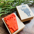 [RiraRira Hanko] Uncle Iwai Mail Carrier rubber stamp