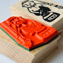 [RiraRira Hanko] Uncle Iwai Ink Curling rubber stamp