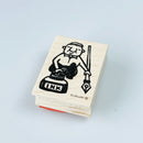[RiraRira Hanko] Uncle Iwai Ink Curling rubber stamp