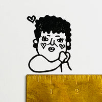 [RiraRira Hanko] Osaka Auntie Seki Love Love rubber stamp (restock late Dec)
