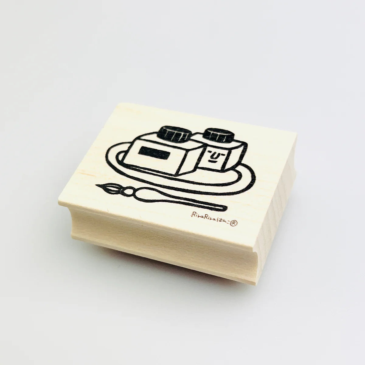 [RiraRira Hanko] Castella Ink Bottle rubber stamp