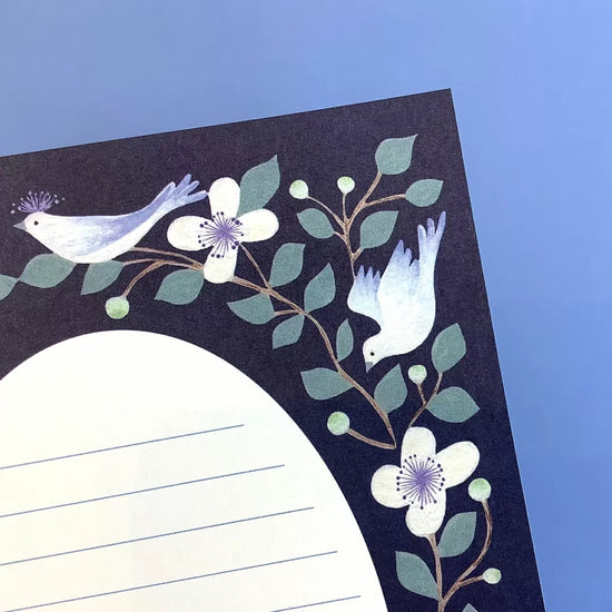 [4legs] Clematis and Bluebird letter sheets (no envelopes)