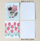 [4legs] Cat and Tulip mini letter set