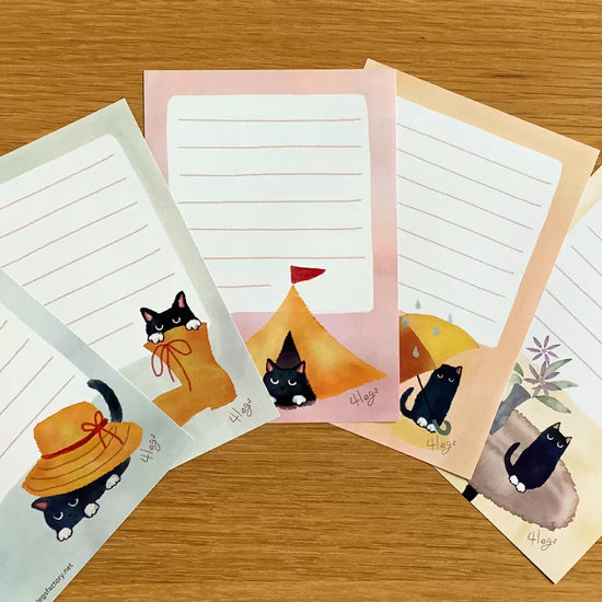 [4legs] Cranky Cat letter sheets (no envelopes)