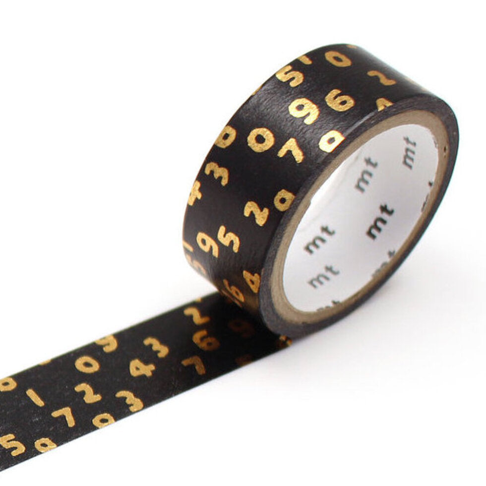 [mt] SOU•SOU x Gold Numbering washi tape