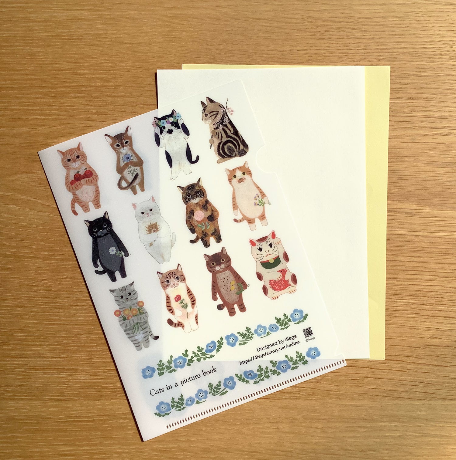 [4legs] Favorite Cats A5 File Folder