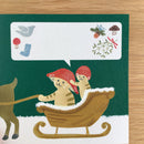 [4legs] Mushroom Cat Merry Christmas postcard (limited print • no restock)