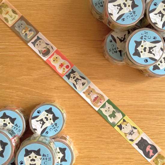 [4legs] Cats! Style C washi tape
