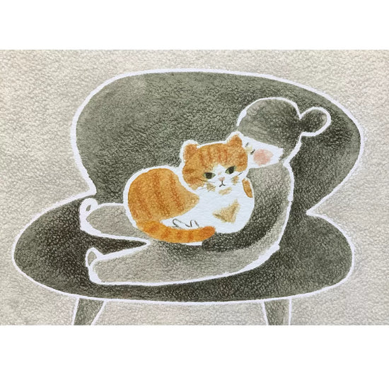 [4legs] With Our Cat postcard