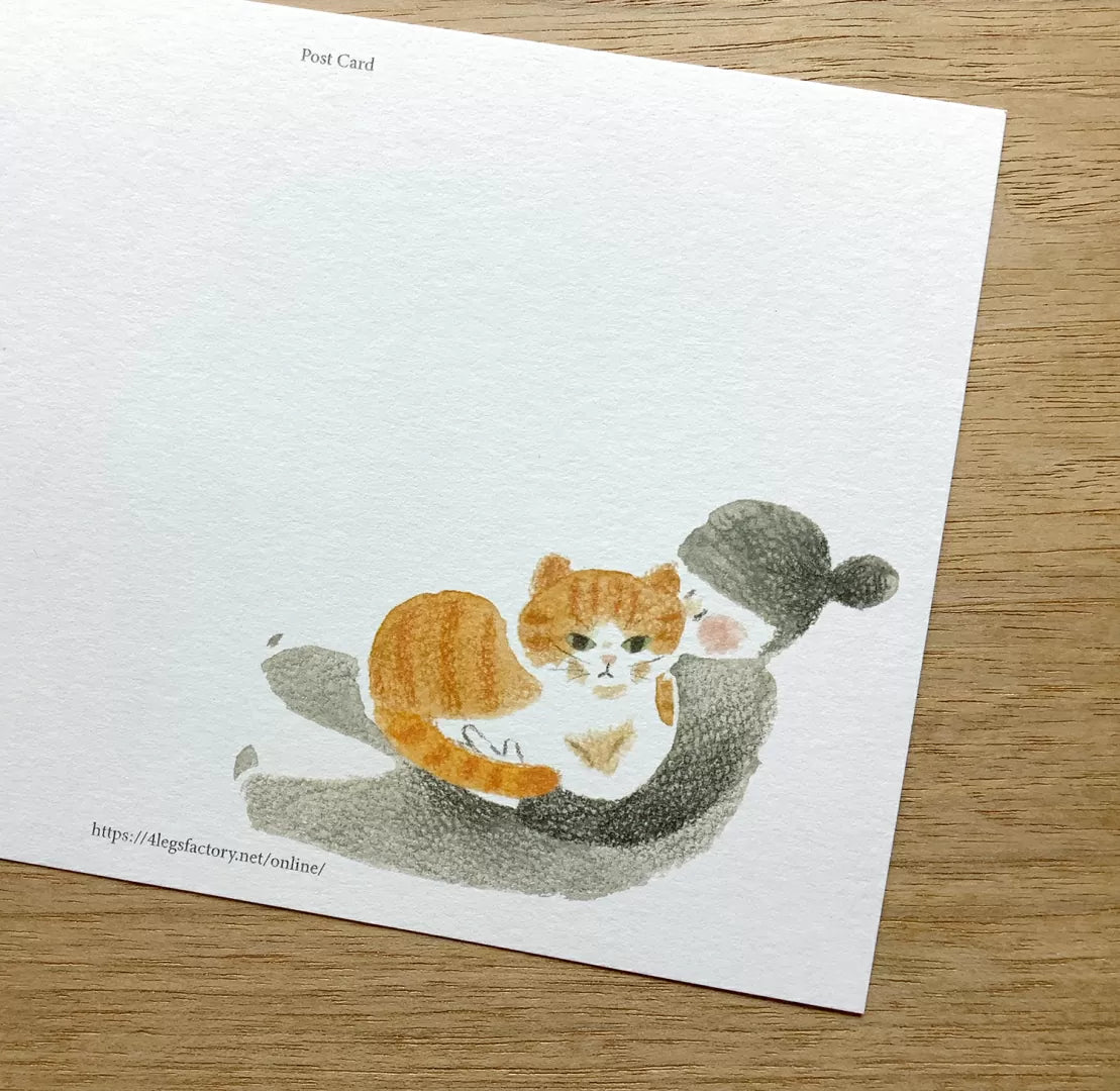 [4legs] With Our Cat postcard