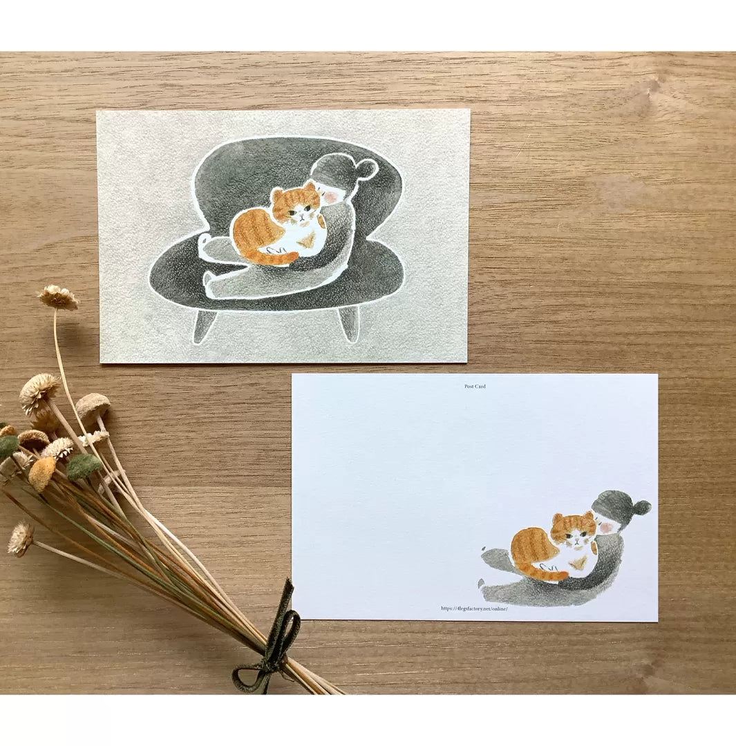 [4legs] With Our Cat postcard