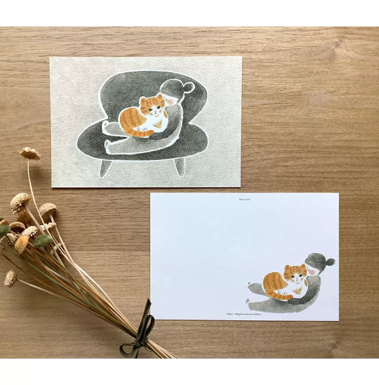 [4legs] With Our Cat postcard