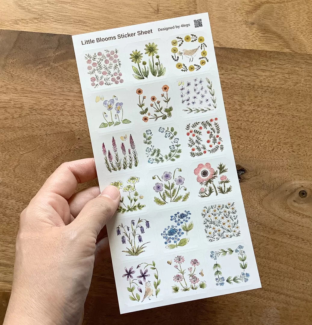 [4legs] Little Blooms sticker sheet
