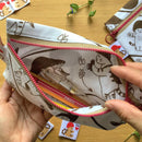 [Mushroom Cat] 4legs · Handmade Cloth Pen Pouch (no restock)