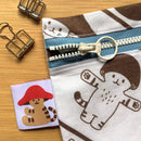[Mushroom Cat] 4legs · Handmade Cloth Pen Pouch (no restock)