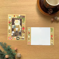 [4legs] Calico Barista ☕️ postcard