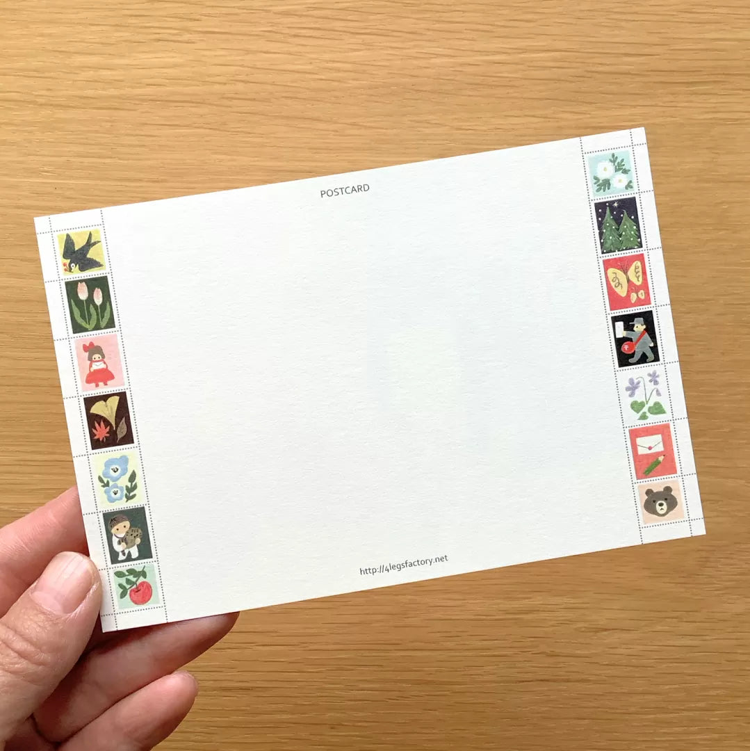 [4legs] Letter Cat postcard