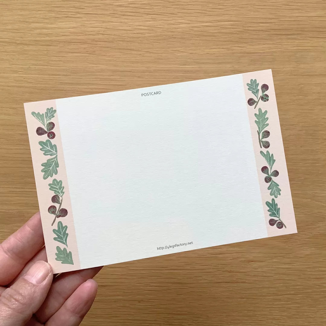 [4legs] Scottish Fold Cat x Figs postcard