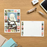 [4legs] Letter Cat postcard
