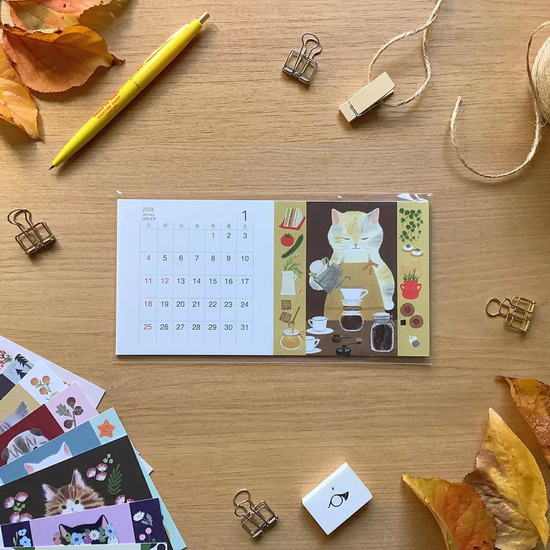 [4legs] 2026 Loose Calendar · Cats