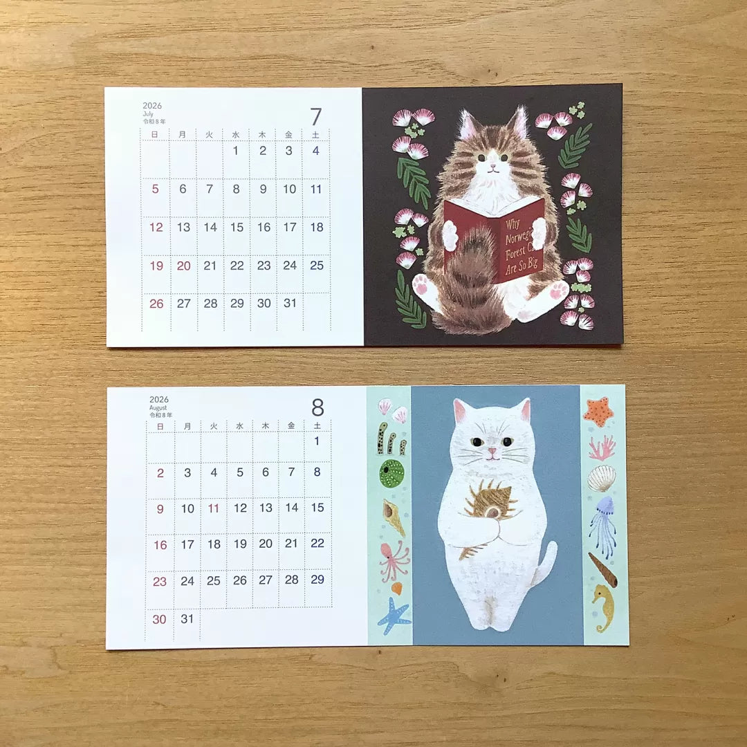 [4legs] 2026 Loose Calendar · Cats