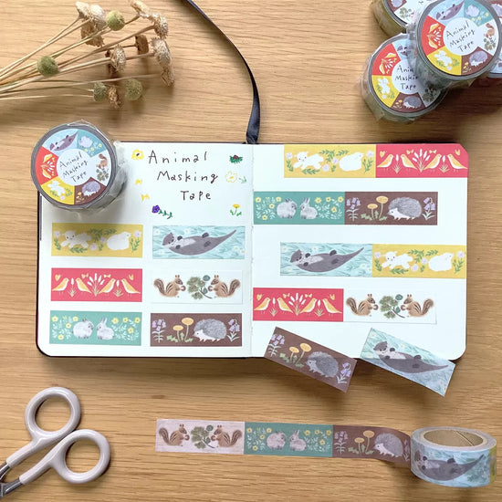 [4legs] Animal washi tape
