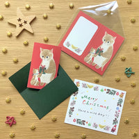 [4legs] Christmas mini message card