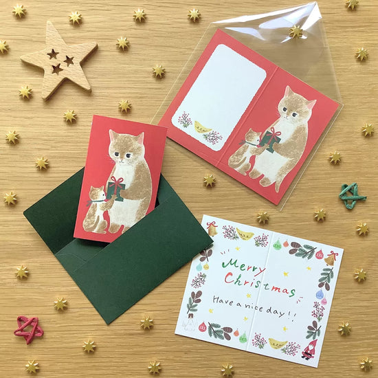 [4legs] Christmas mini message card