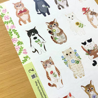[4legs] 2026 Cats in Picture Book v. 2 sticker sheet