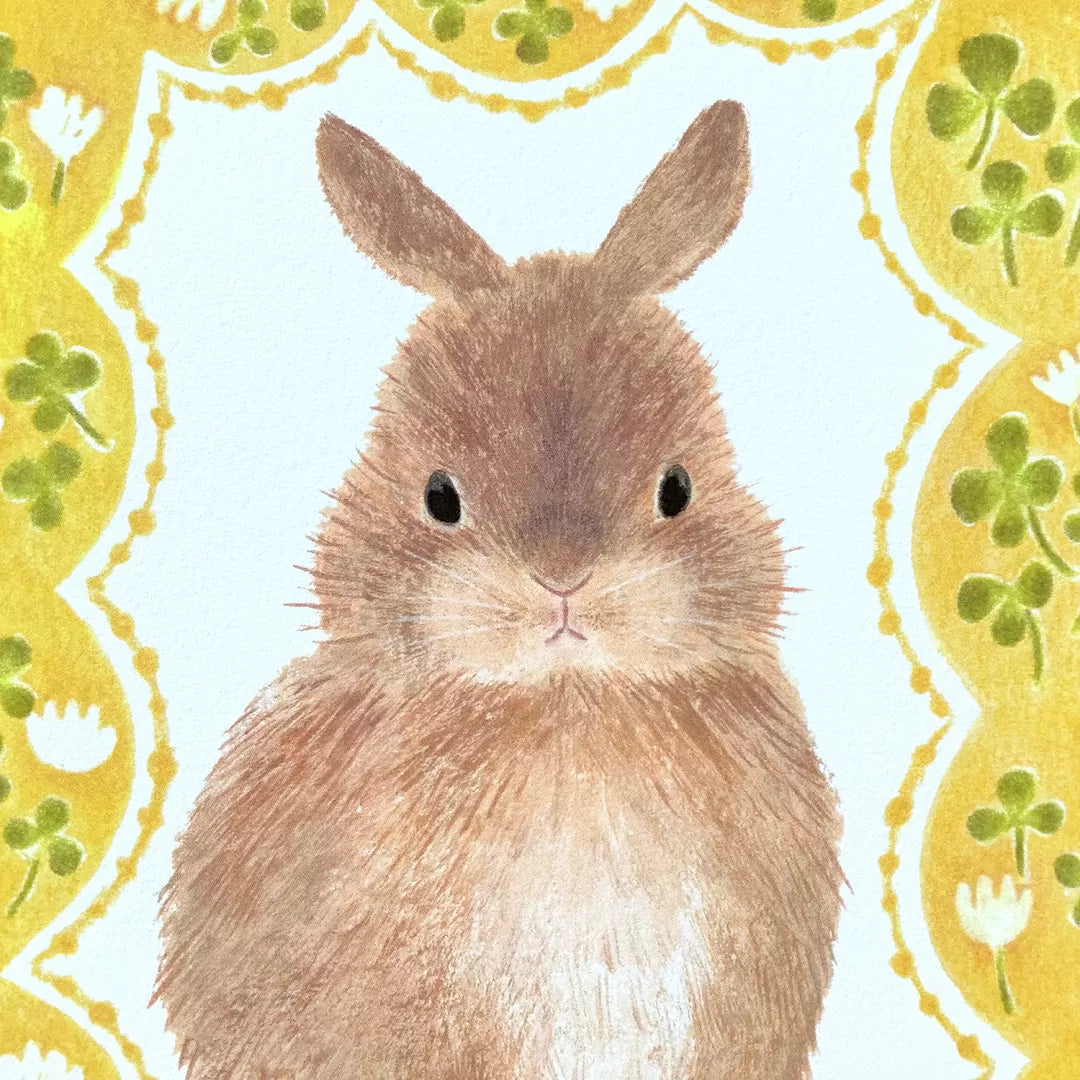 [4legs] Bunny Cheeks postcard