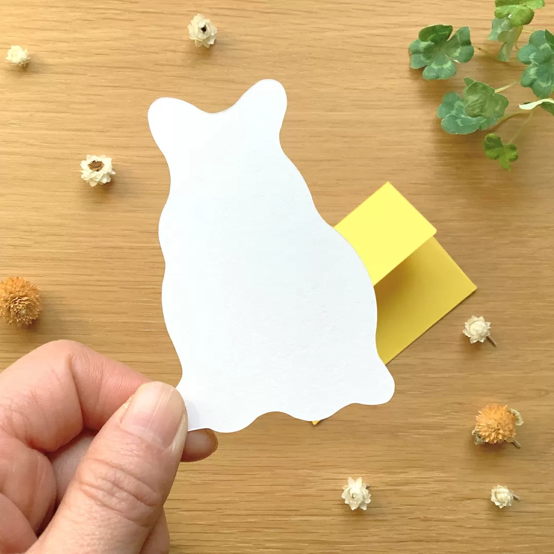 [4legs] Bunny mini message card